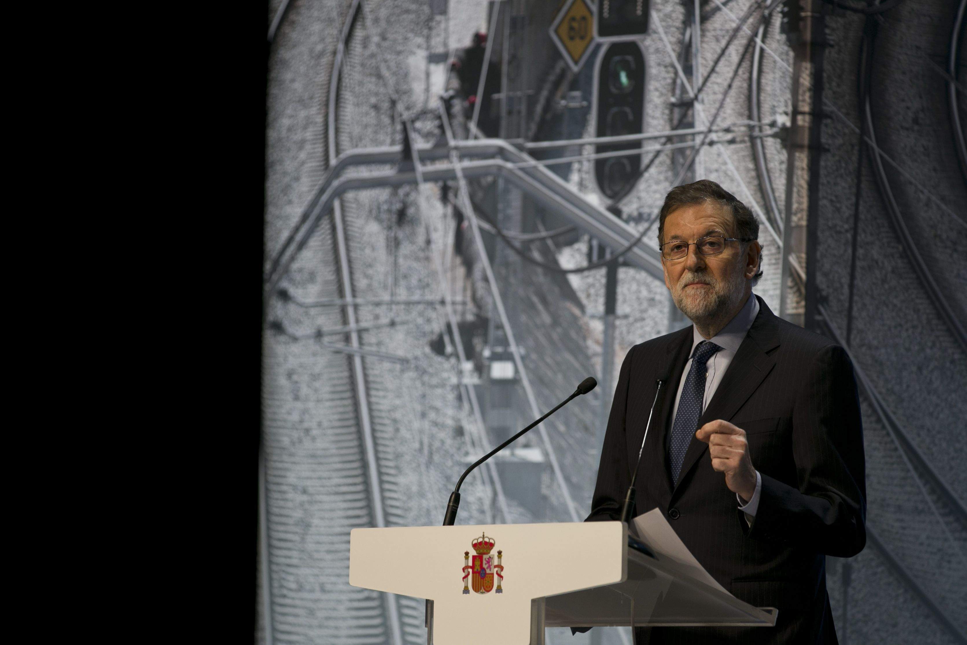 Mariano Rajoy va anunciar inversions en infraestructures aquest 28 de març a Catalunya FOTO: ACN