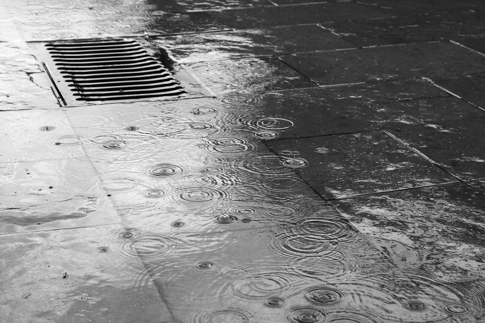 Dia de pluja a Sant Cugat. Foto: Lali Álvarez