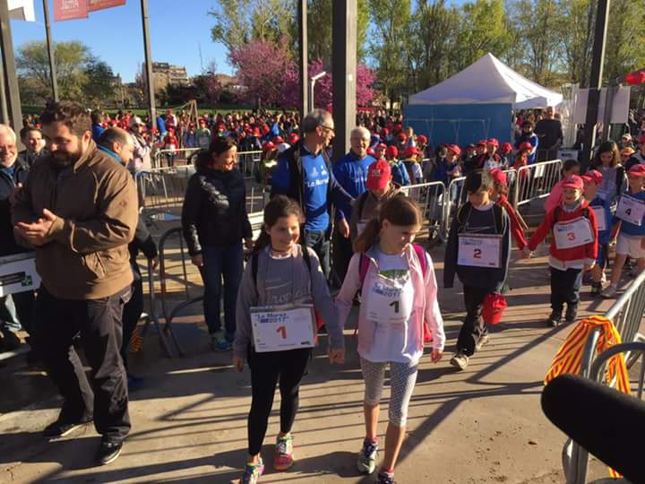 La parella número 1 prenent la sortida FOTO: Josep Maria Vallès