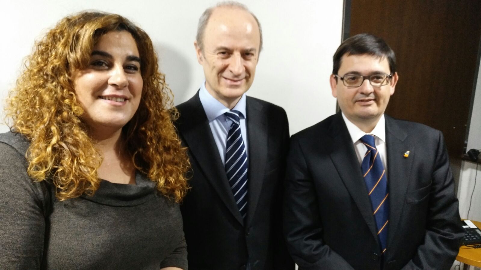 Maribel Zamora, Agustín Martín i Alfredo Bergua. FOTO: Cedida