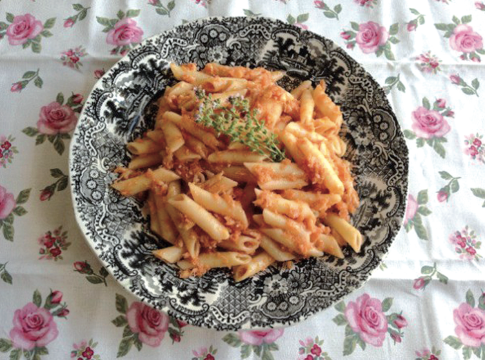 Els macarrons de bacallà FOTO: Cedida