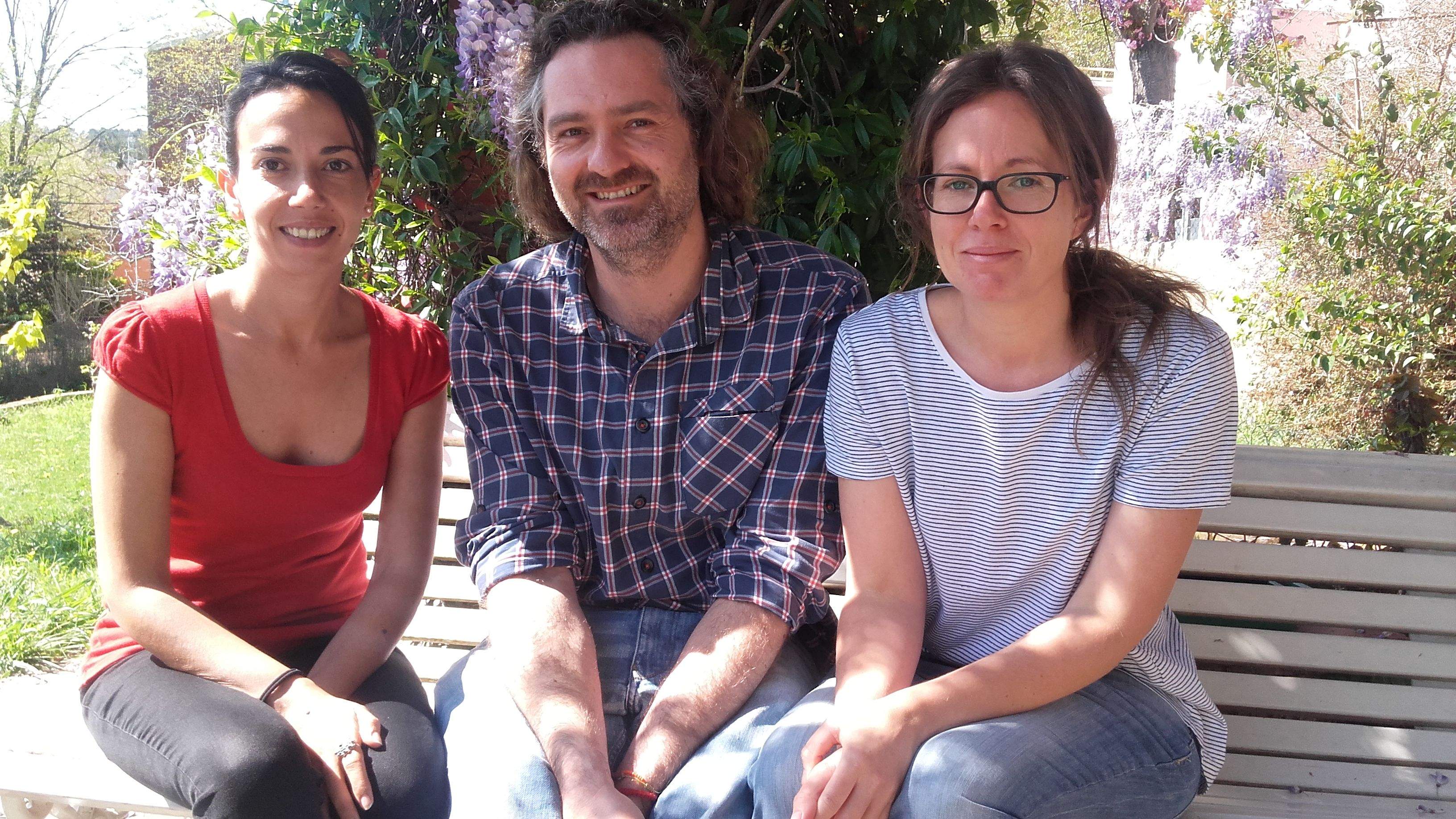 Noelia Sánchez, Ismael Guzmán i Catherine Cope de la Fundació Taller Jeroni de Moragas FOTO: Cedida