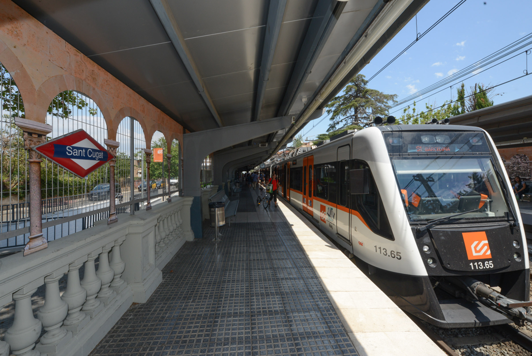 L'estació de Ferrocarrils a Sant Cugat FOTO: Localpres