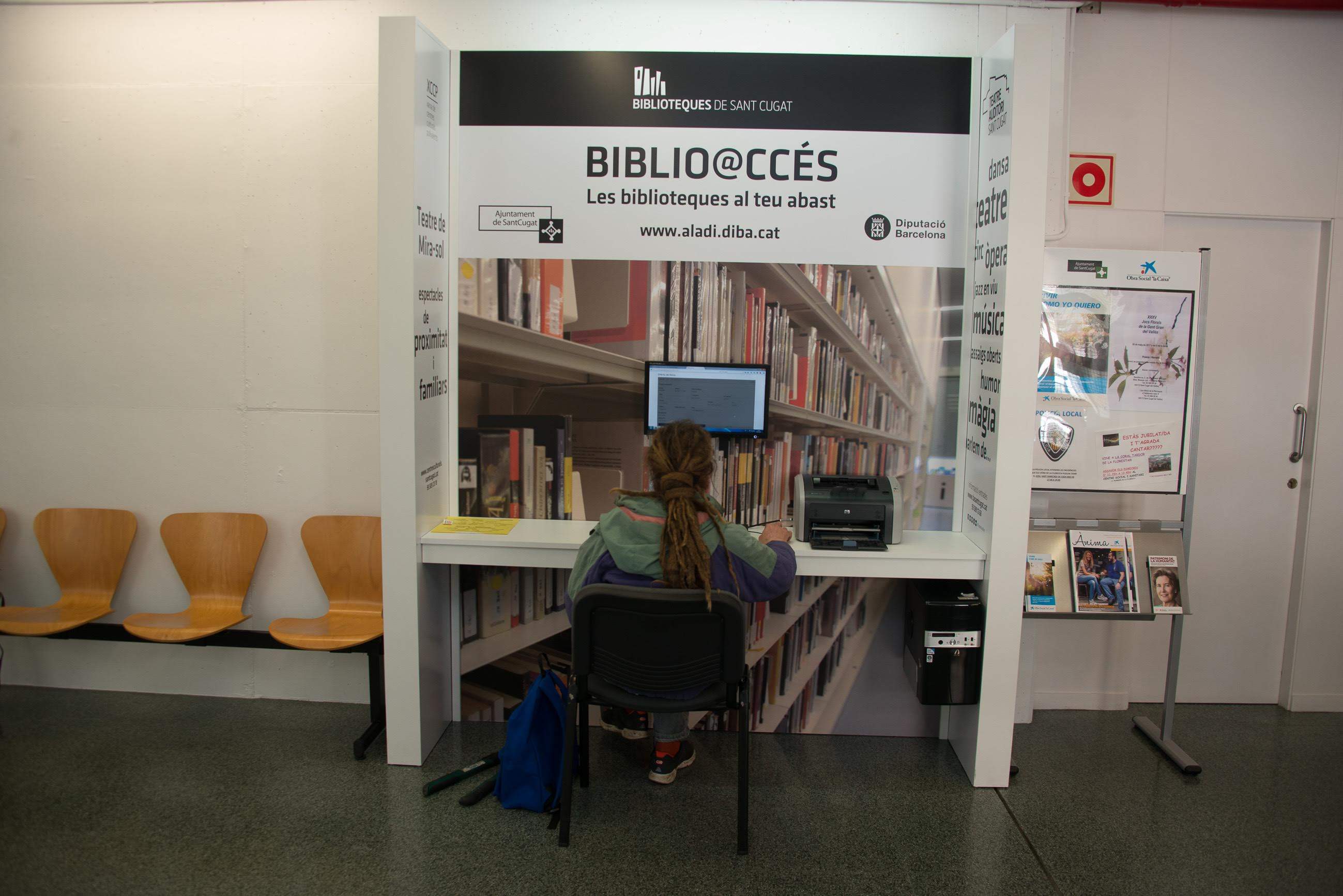 El punt de consulta i reserva es troba al Centre Social i Sanitari de la Floresta FOTO: Cedida