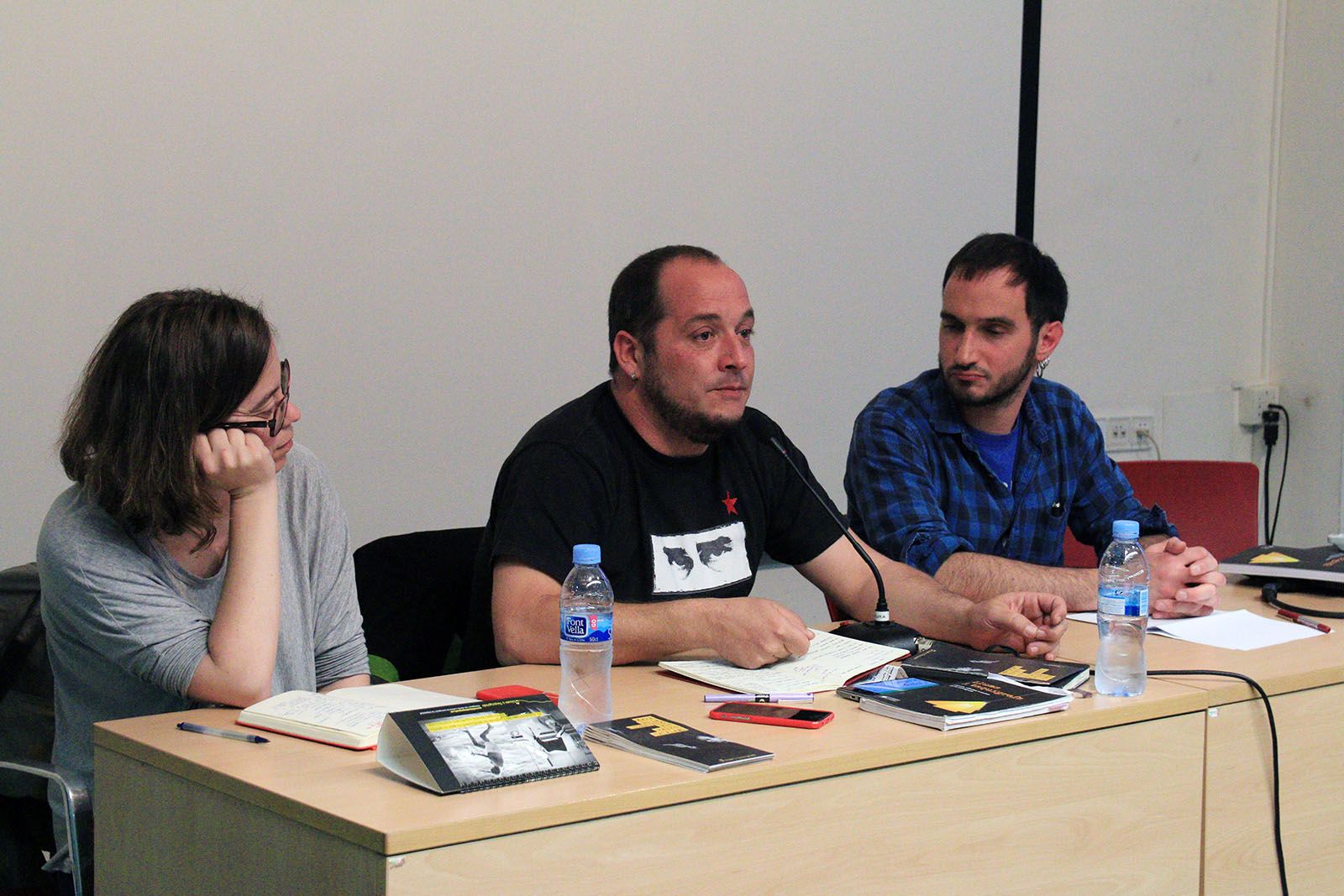 Reguant, Fernández i Bea durant la presentació FOTO: Lali Álvarez 