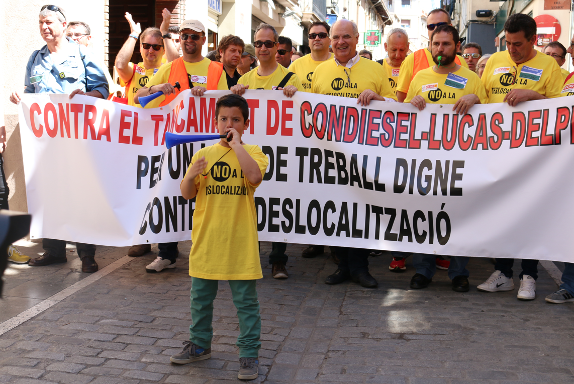 La manifestació de l'1 de maig del 2016 a Sant Cugat FOTO: Lali Álvarez