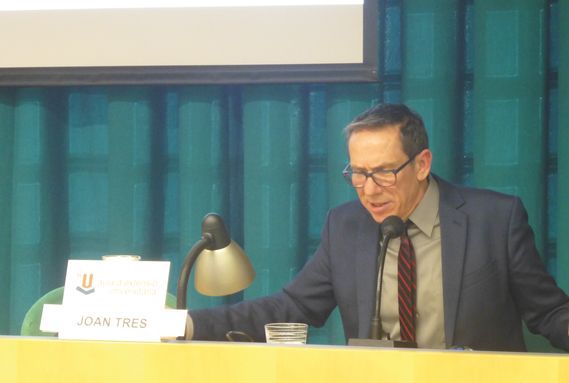 La conferència la va pronunciar Joan Tres  FOTO: Cedida