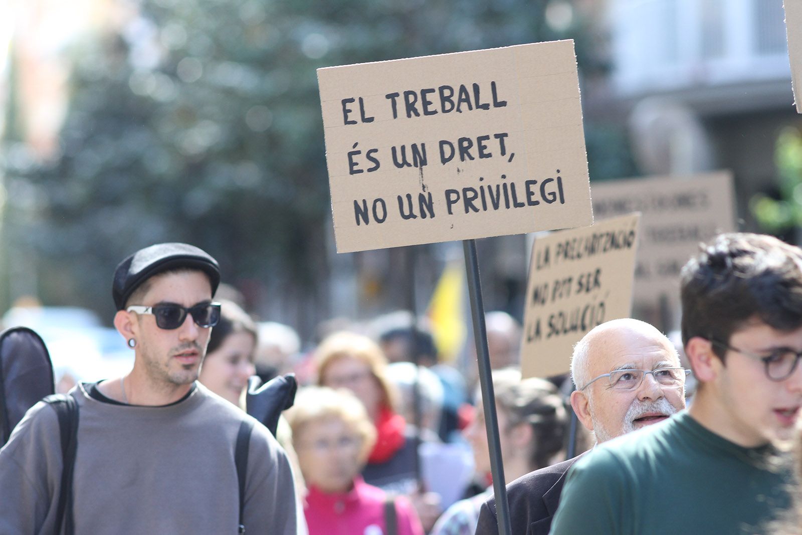 Manifestació del Dia del Treballador a Sant Cugat FOTO: Haidy Blanch