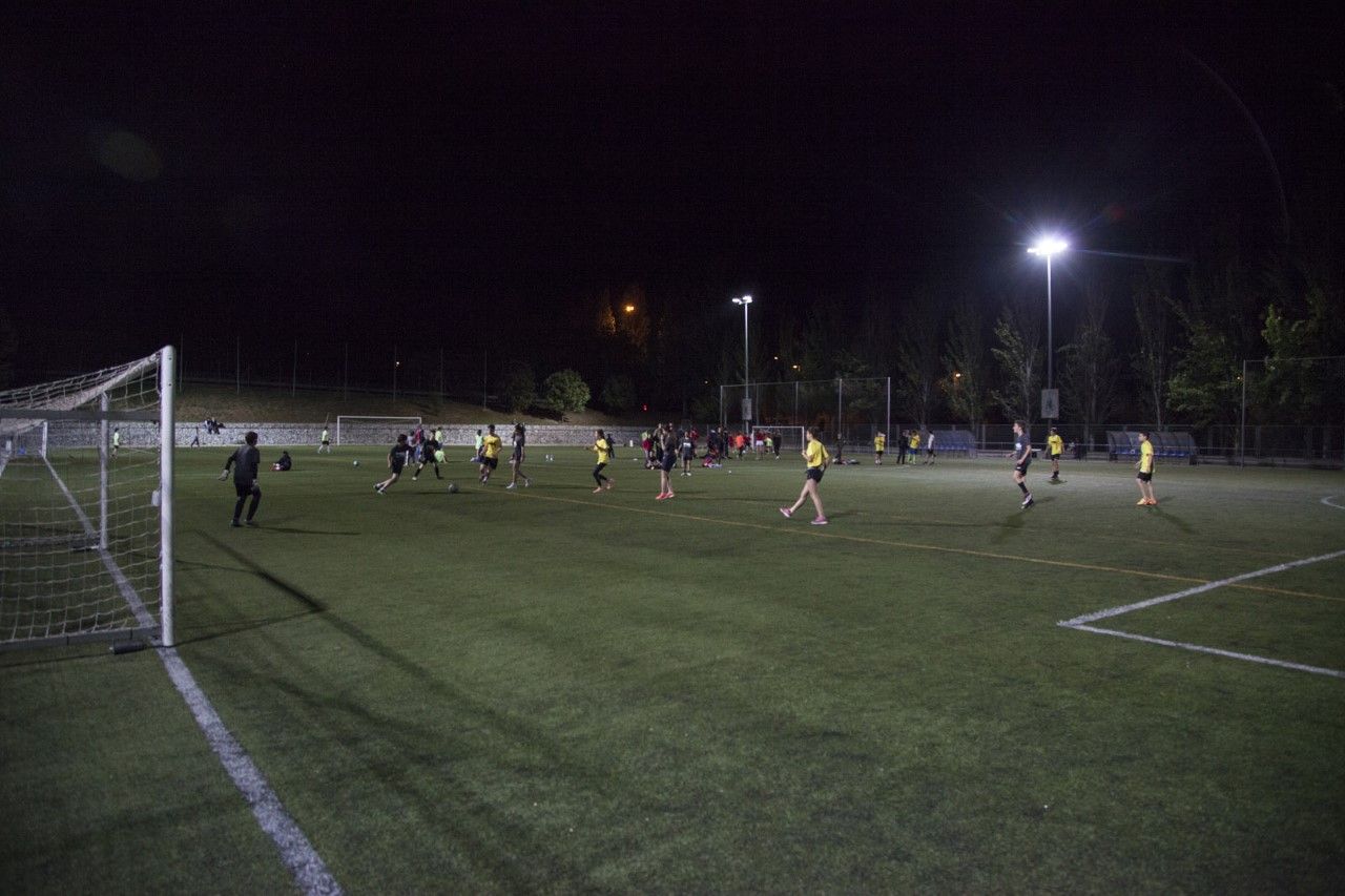 El Camp Municipal de Futbol de Can Magí és una de les dues instal·lacions esportives on s'ha fet aquest torneig. FOTO: Lali Puig 