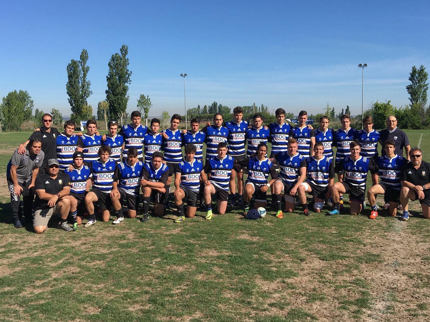 L'equip sub-18 del Club de Rugby Sant Cugat, campió d'Espanya de Clubs. FOTO: CR Sant Cugat