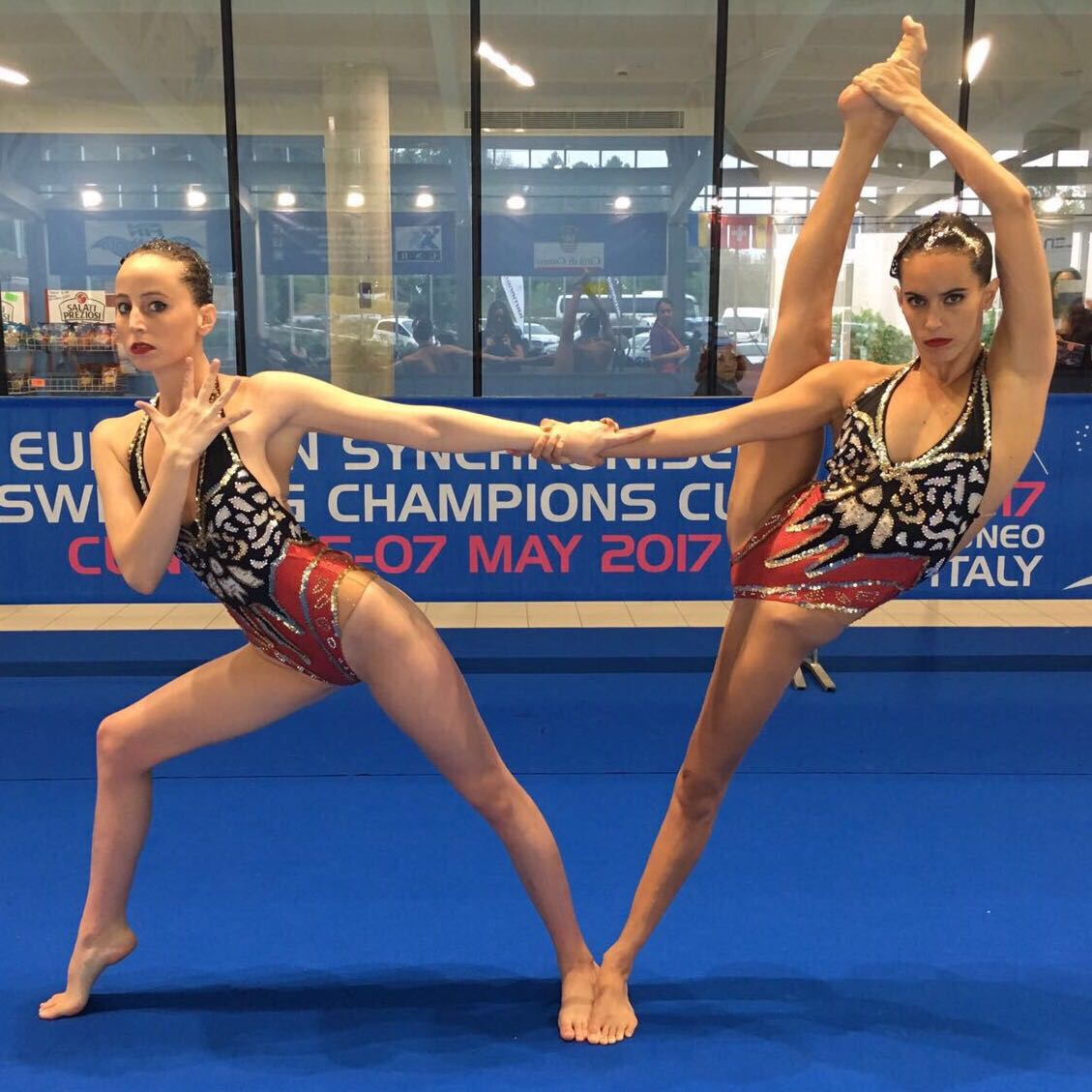 Paula Ramírez i Ona Carbonell, dos ors en Duo. FOTO: Cedida