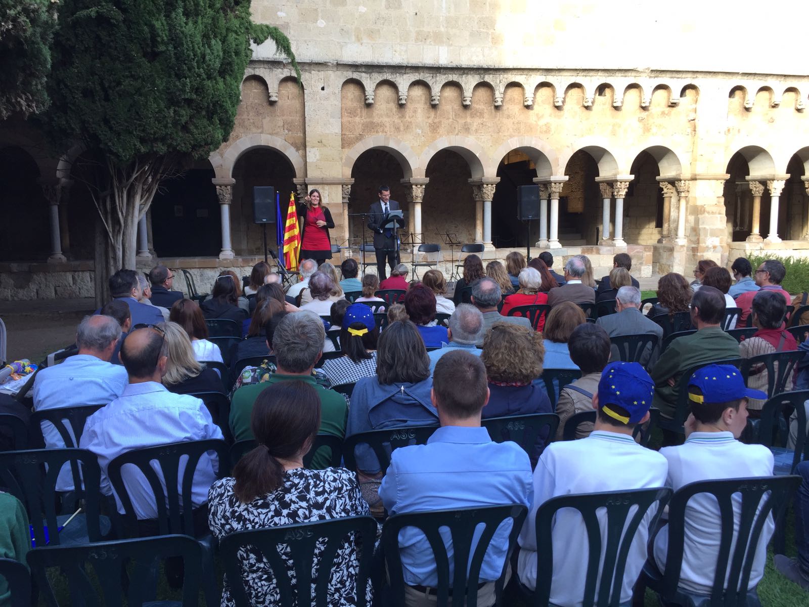 Moment de la celebració del Dia d'Europa. FOTO: J.M.Vallès
