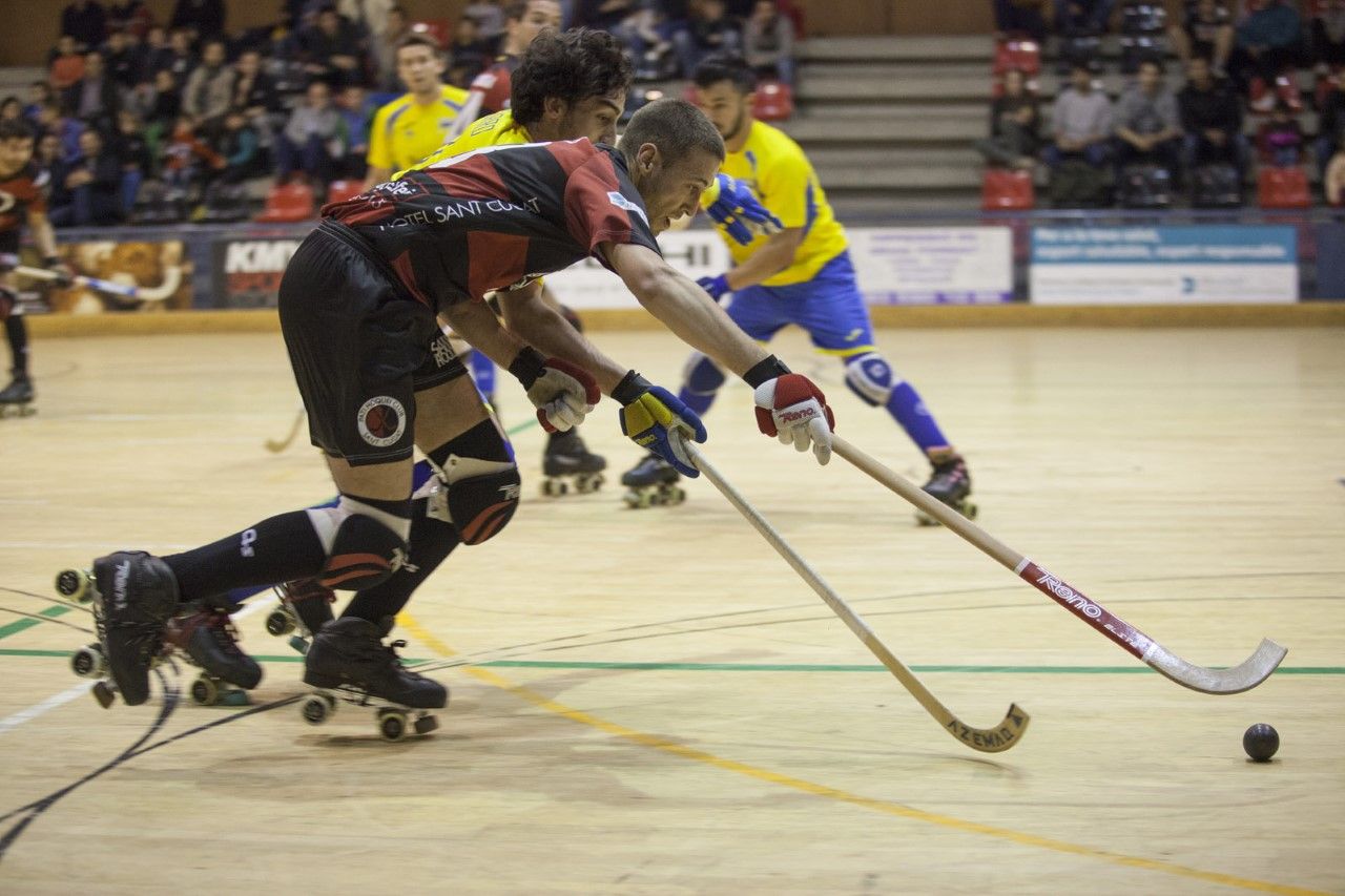 El PHC Sant Cugat i el CP Asturhockey són dos dels equips que lluiten per pujar a OK Lliga. FOTO: Lali Puig