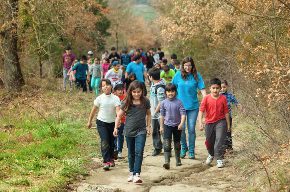Uns infants en les colònies de la fundació FOTO: Cedida