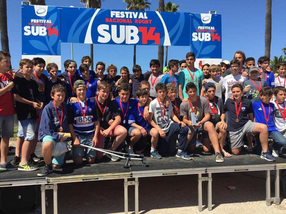 L'equip sub-14 del Club de Rugby Sant Cugat, segon al Campionat d'Espanya. FOTO: CR Sant Cugat