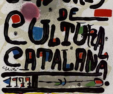 Cartell de Joan Miródel Congrés. FOTO: FCCC