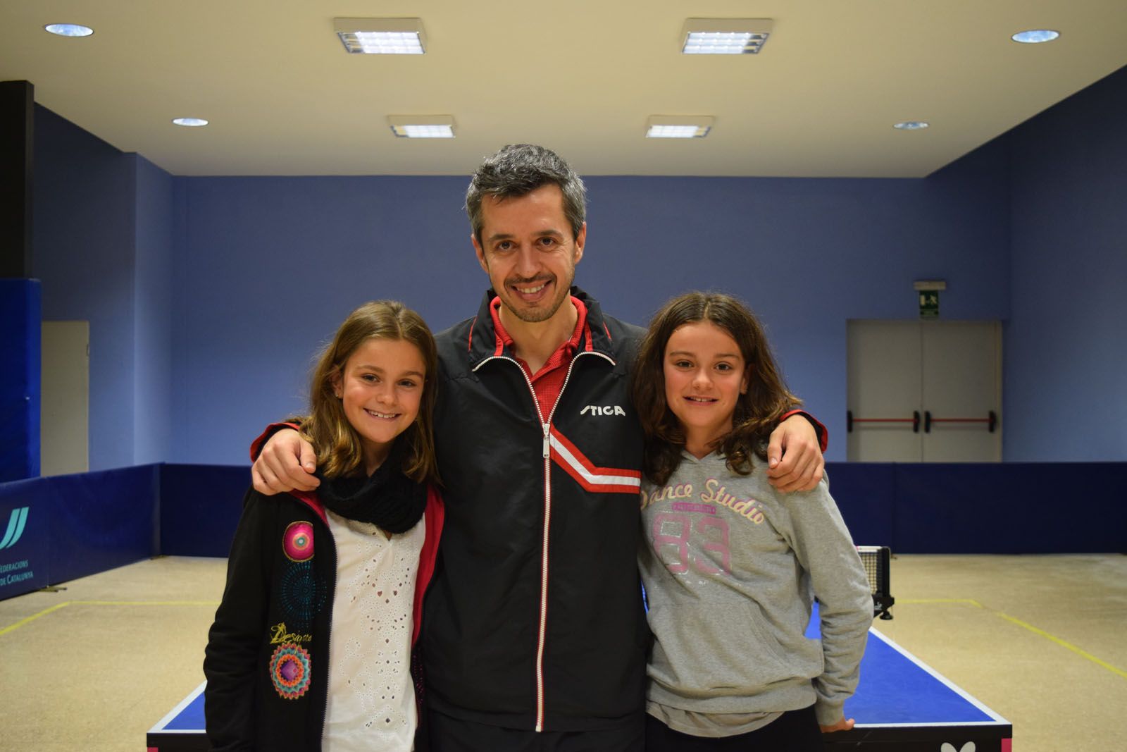 Josep Antón amb Laia i Mariona Munné