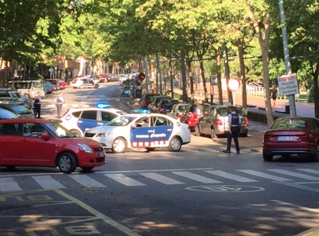 Els Mossos han tallat el carrer de Manel Farrés FOTO: TOT Sant Cugat