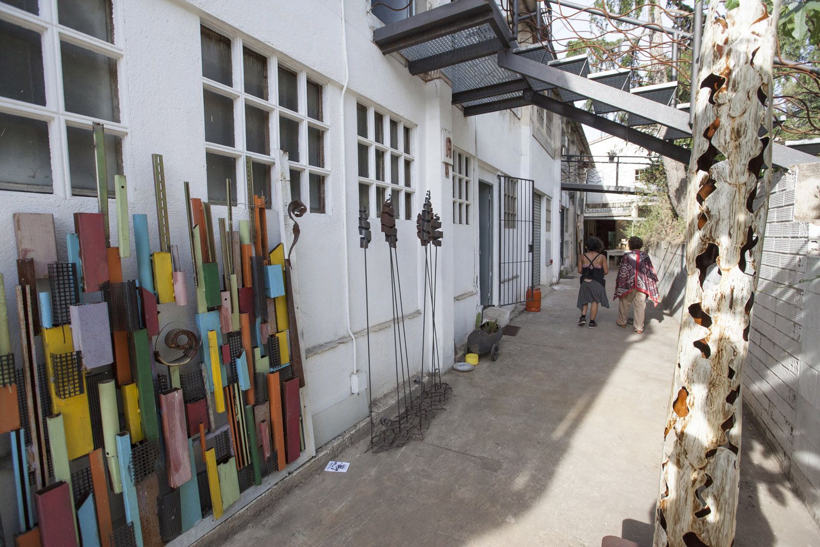 A les Naus de l'Art hi ha una dotzena de tallers. FOTO: Lali Puig