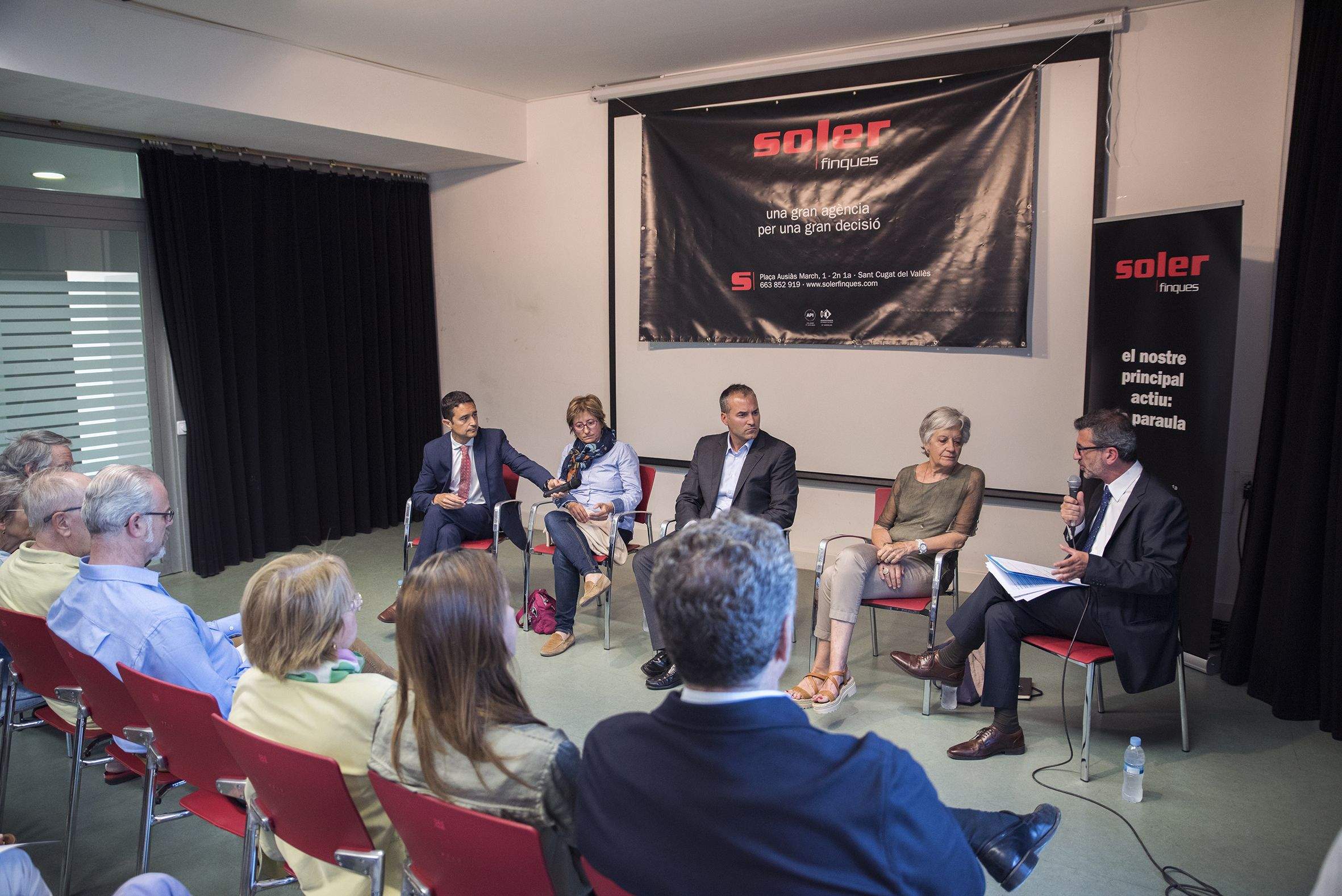 La Taula Rodona sobre habitatge l'ha organitzat Soler Finques  FOTO: Bernat Millet