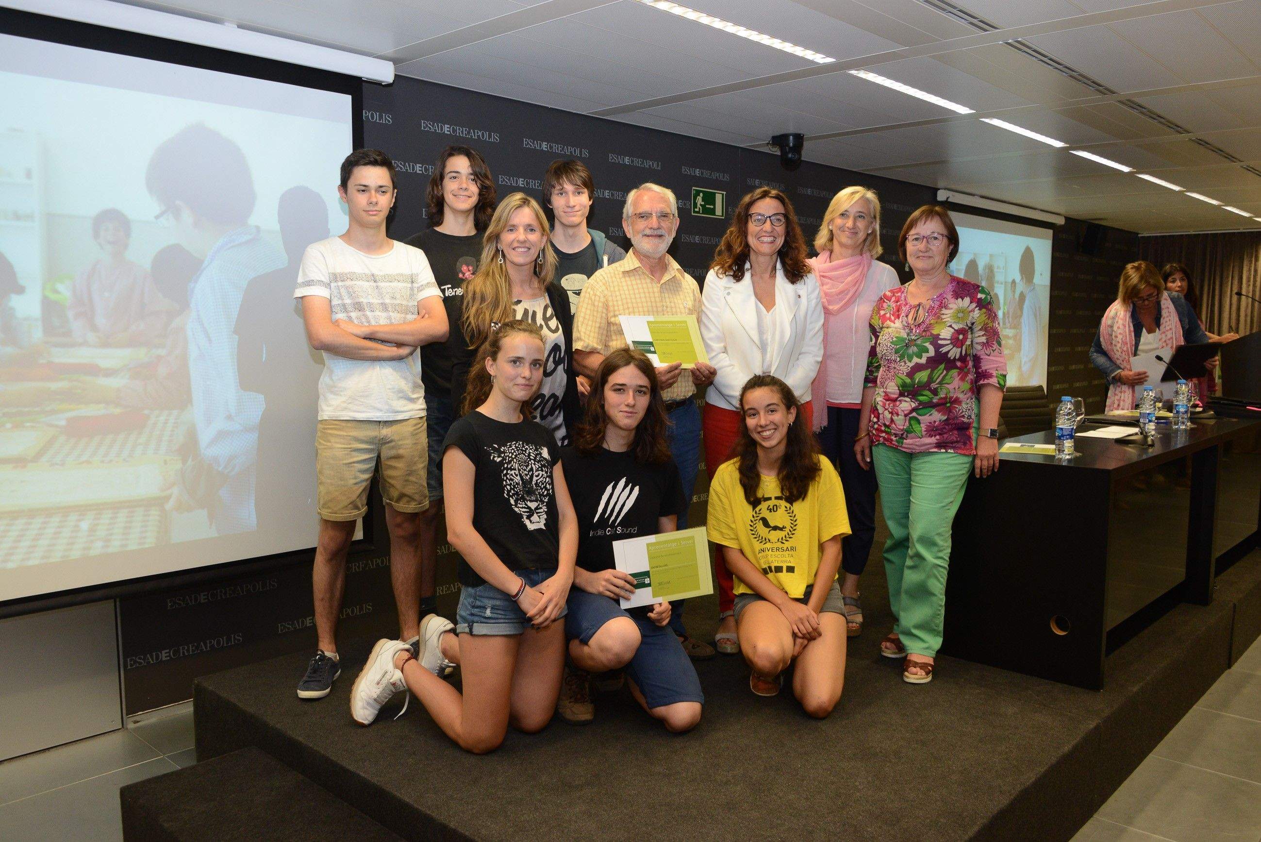 Acte de reconeixement dels projectes d' Aprenentage i Servei FOTO: Localpres