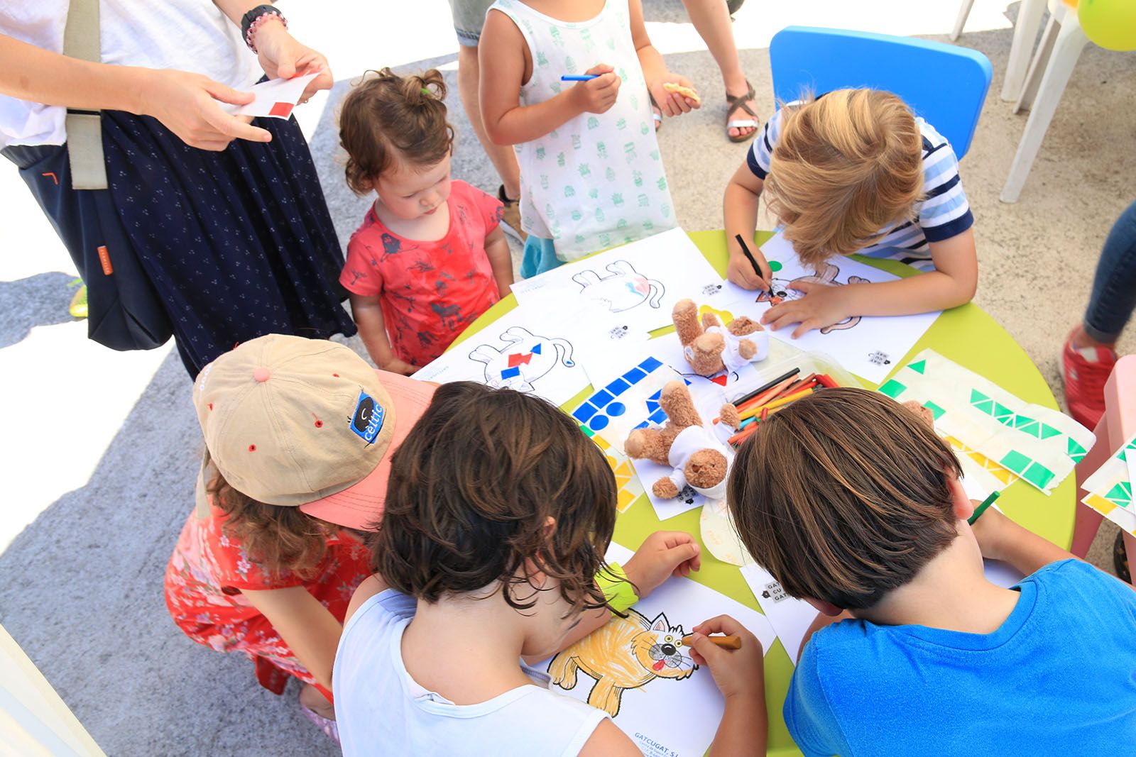 Aquesta és una de les moltes activitats que s'han fet a la Festa de la Infància. FOTO: Lali Álvarez