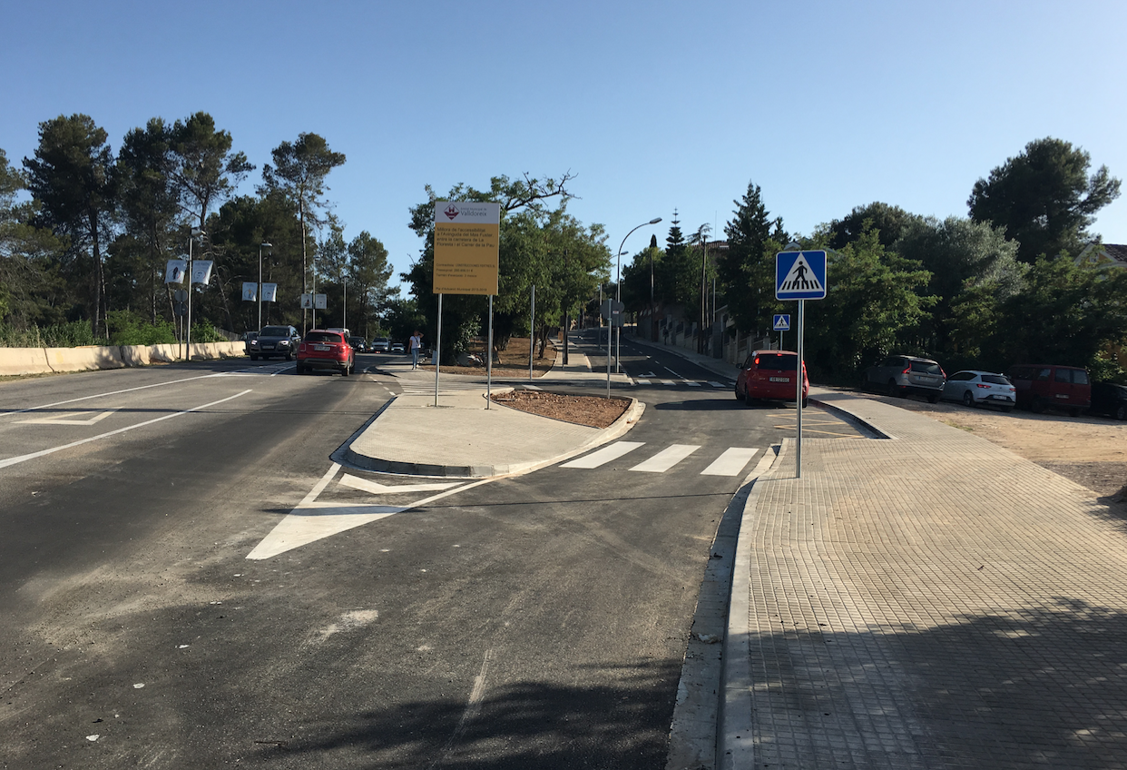 L'avinguda de Mas Fuster ja s'ha reobert al trànsit FOTO: EMD Valldoreix
