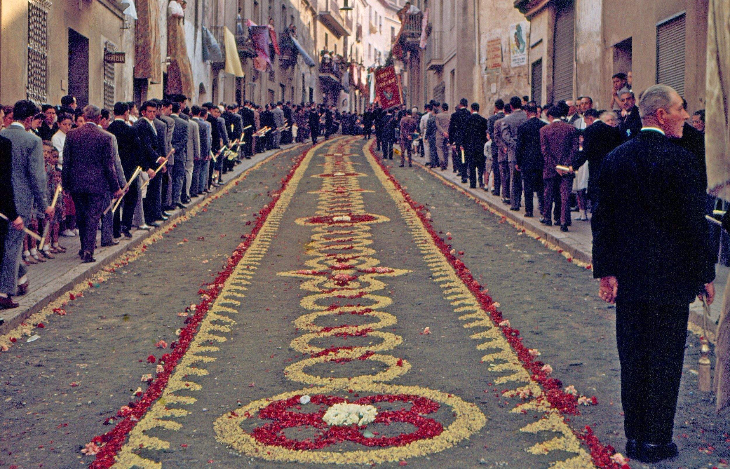  Una imatge del Corpus que se celebrava a Sant Cugat FOTO: Arxiu
