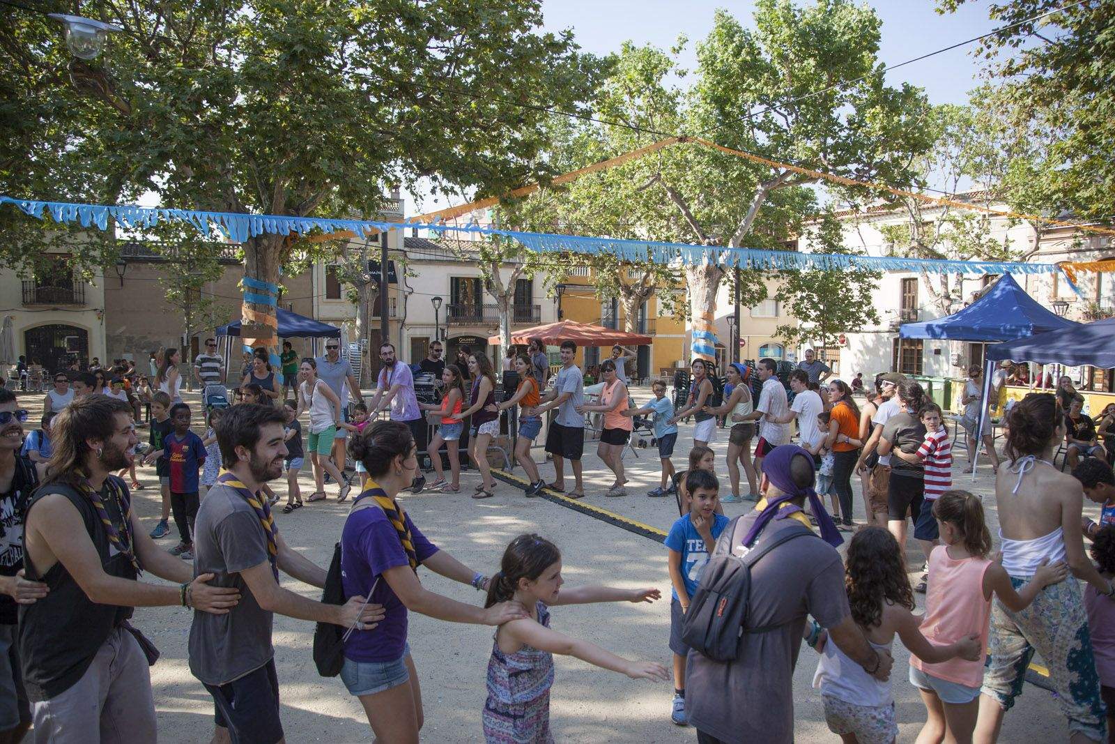 L'Esplai Sarau celebrant els 25 anys a Sant Cugat. FOTO: Lali Puig