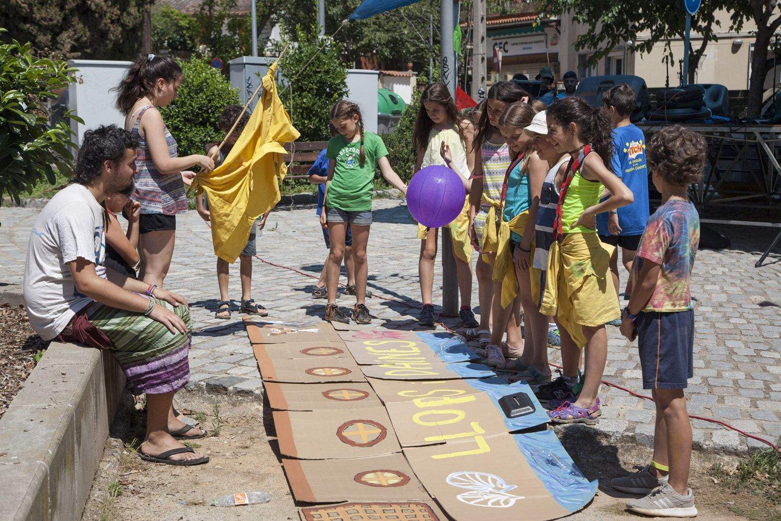Celebració de l'Escolta Berenguer El Gran a la Plaça de Sant Francesc. FOTOS: Lali Puig