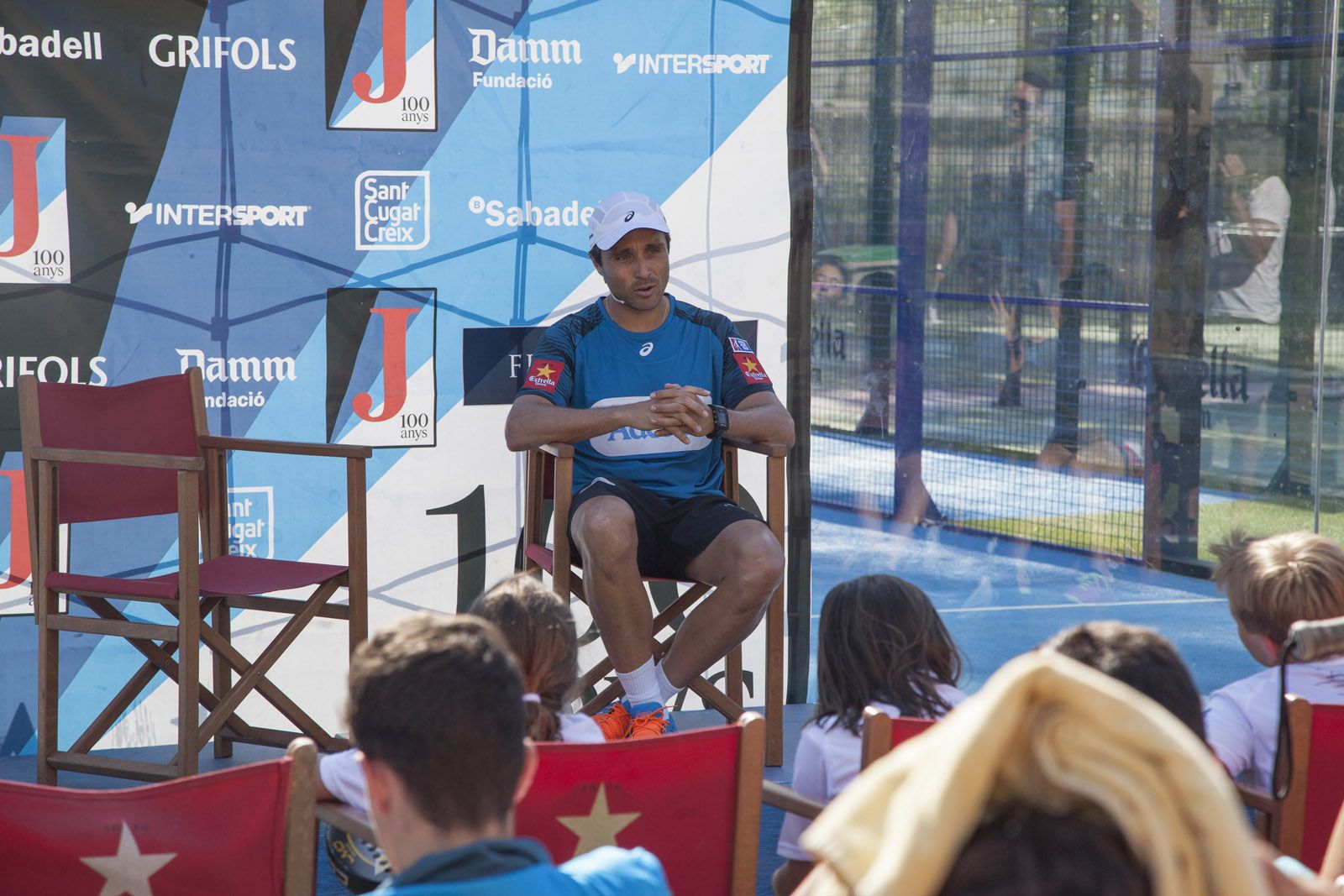 Clínic Fernando Belasteguin al Junior FC.  FOTOS: Lali Puig