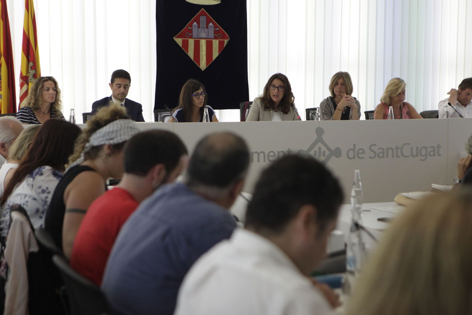 Imatge del ple municipal d'aquest dilluns, 19 de juny FOTO: Artur Ribera 