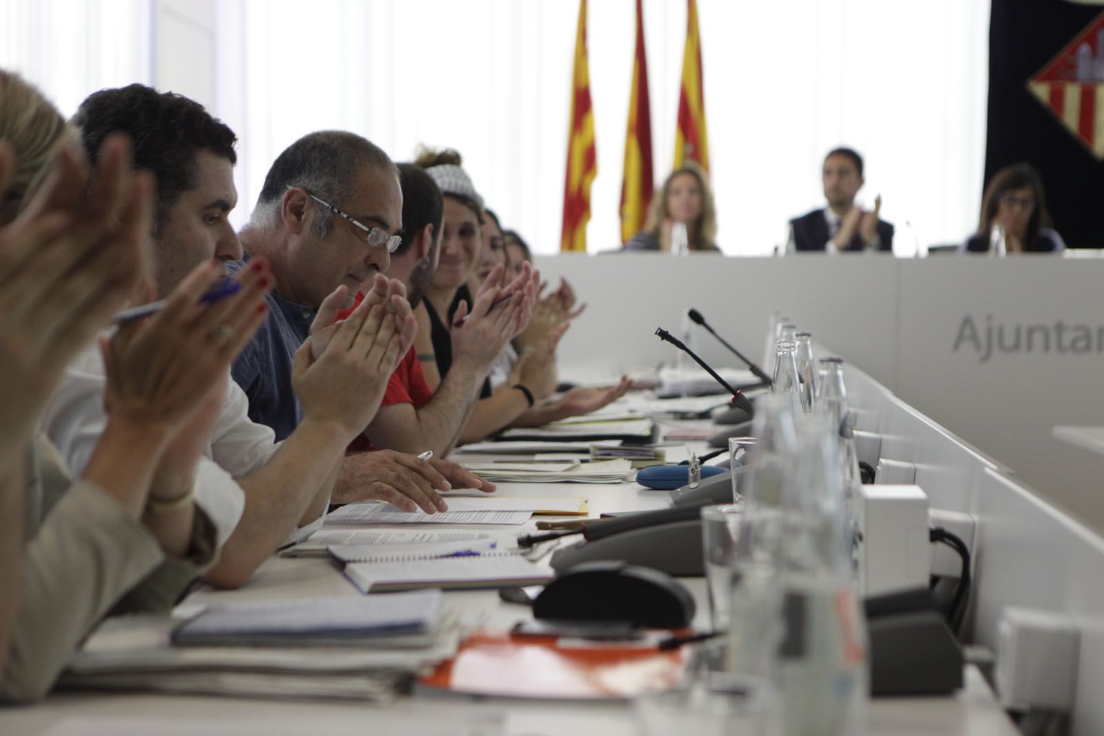 Ramon Piqué (CUP-PC) deixa l'acte de regidor FOTOS: Artur Ribera