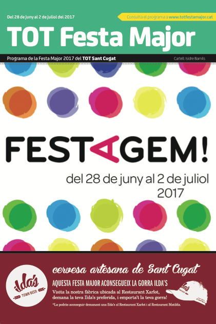 Portada del programa de Festa Major del TOT Sant Cugat