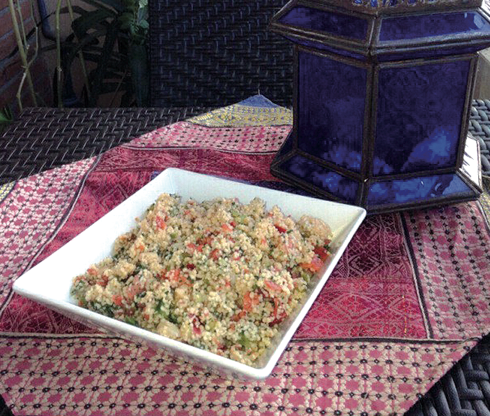 Imatge del tabuleh de cous cous integral FOTO: Cedida