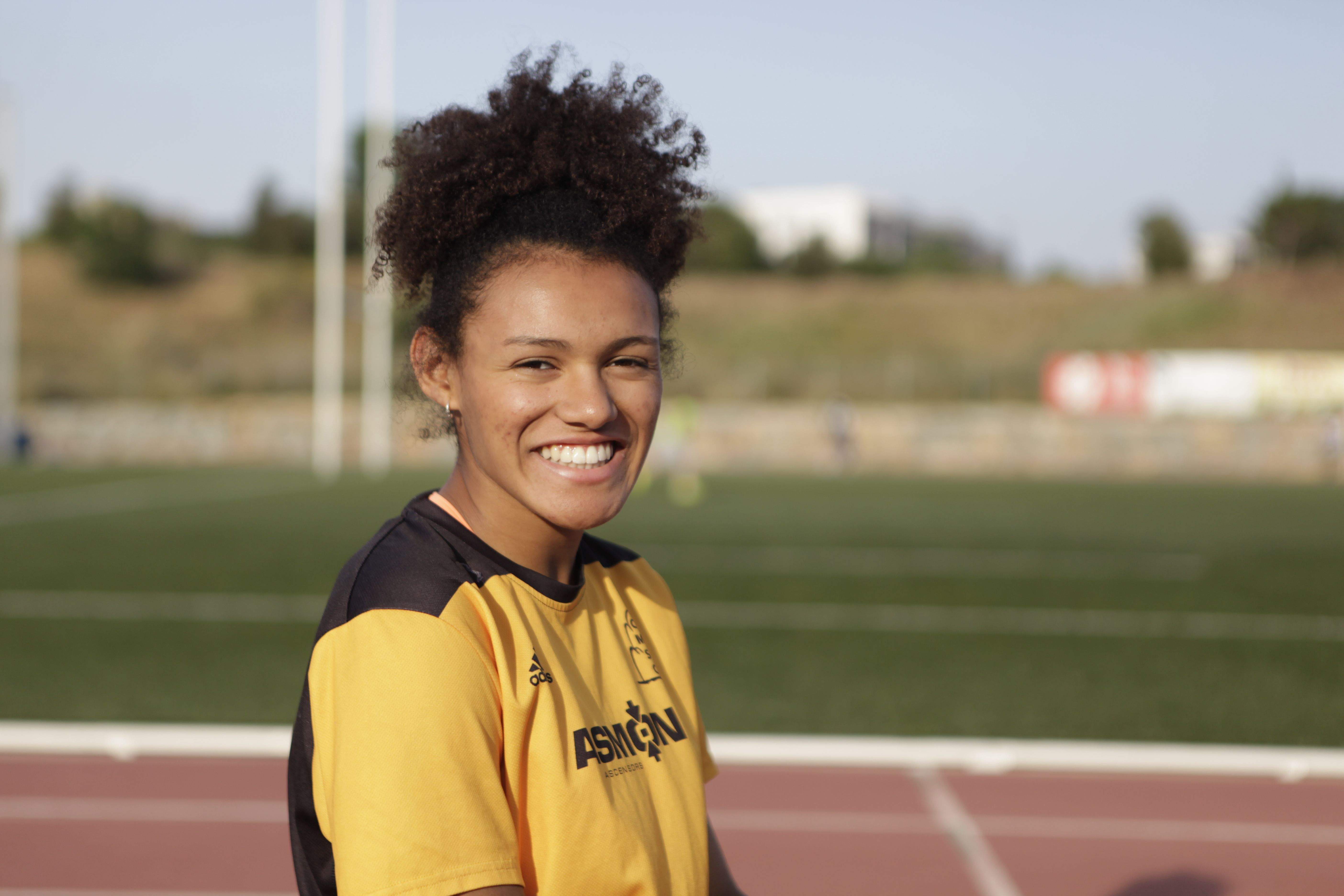  Jaël Bestué, a la ZEM La Guinardera, on entrena amb el Club Muntanyenc Sant Cugat. FOTO: Artur Ribera