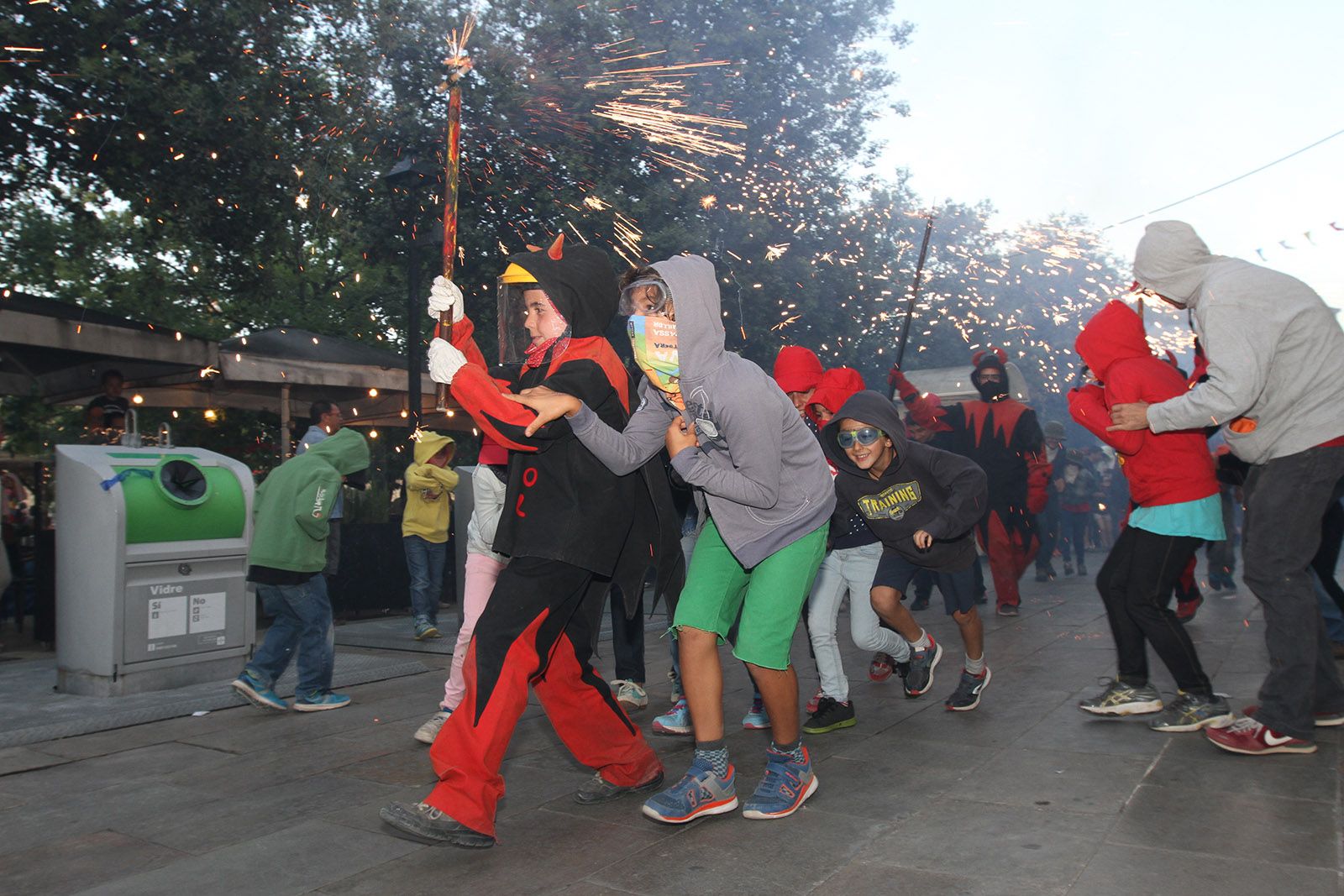 El Correfoc infantil sortirà des de la plaça d'Octavià FOTO: Haidy Blanch 