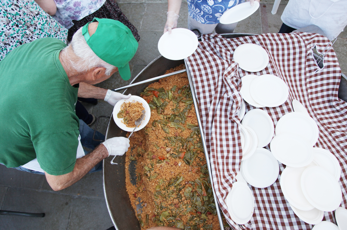 Les 'migas' manxegues, un dels clàssics de la Festa Major FOTO: Arxiu
