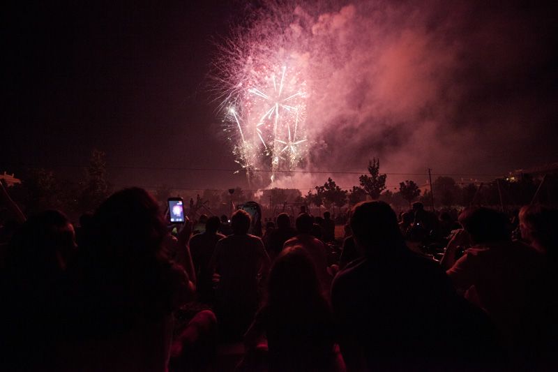 El Castell de focs artificials tanca la Festa Major. FOTO: Lali Puig