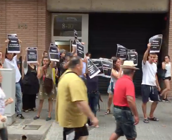 Moment de la xiulada FOTO: Redacció 