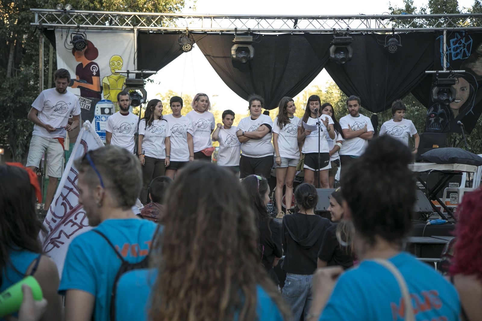 Inauguració Festa Major Alternativa a la Rambla del Celler. FOTO: Lali Puig