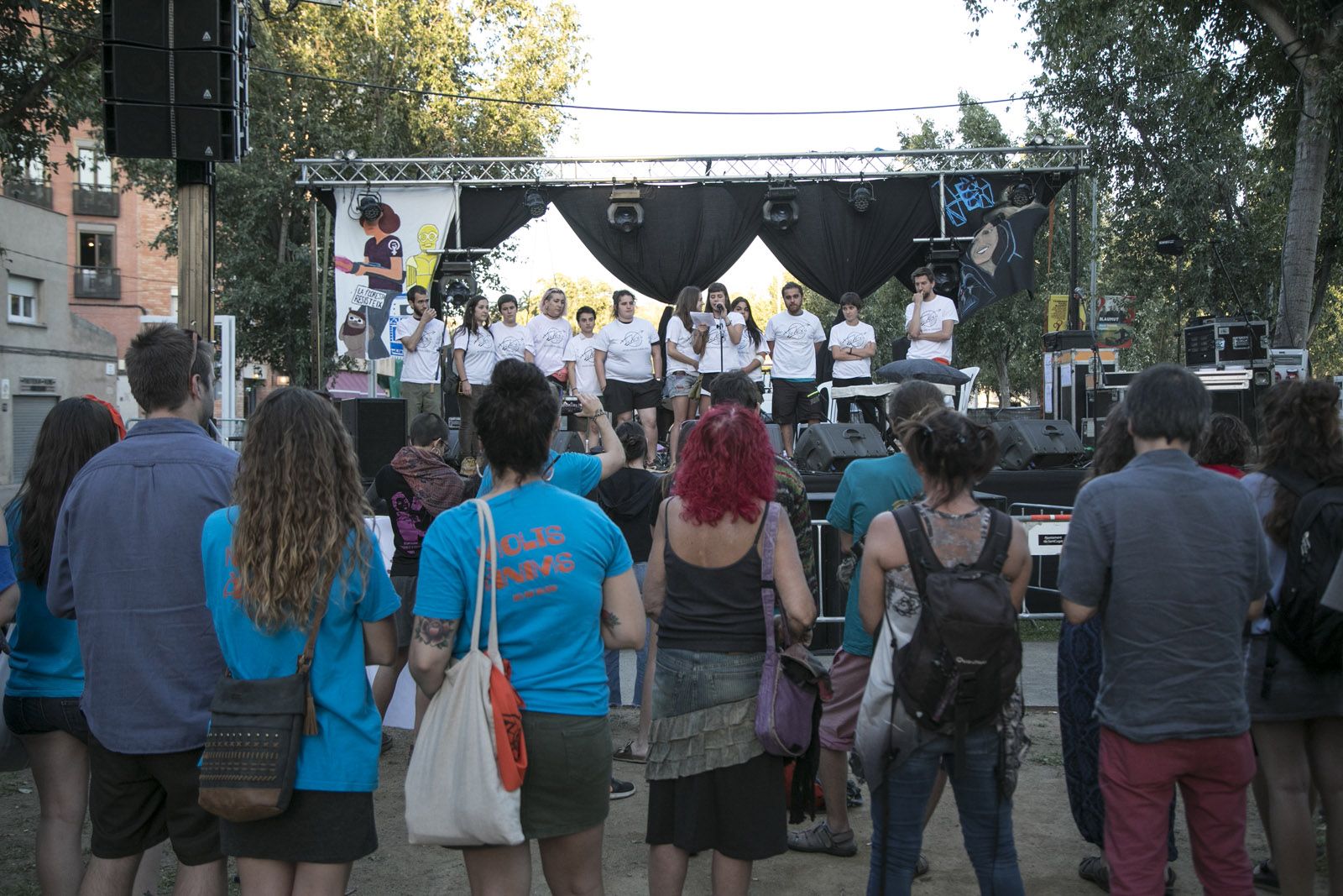 Inauguració Festa Major Alternativa a la Rambla del Celler. FOTO: Lali Puig