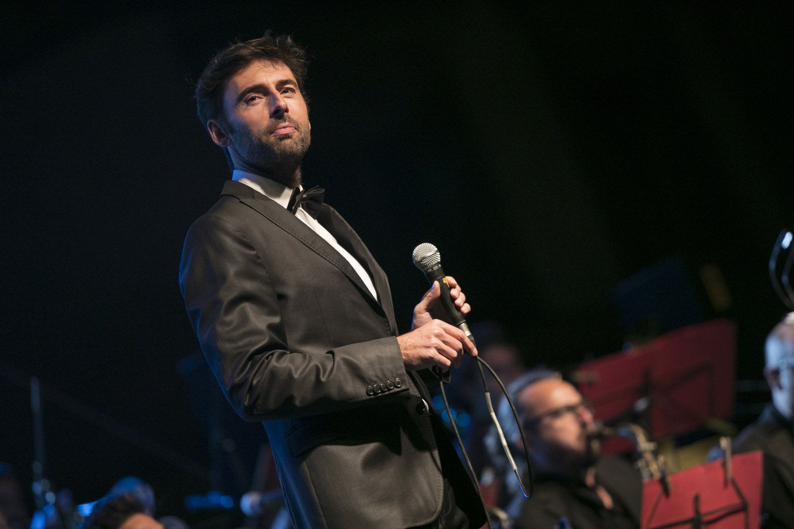 Frank Sinatra 100 anys: Bruno Oro & Vicens Martín Dream Big Band, en concert, a la Plaça d’Octavià. FOTO: Lali Puig