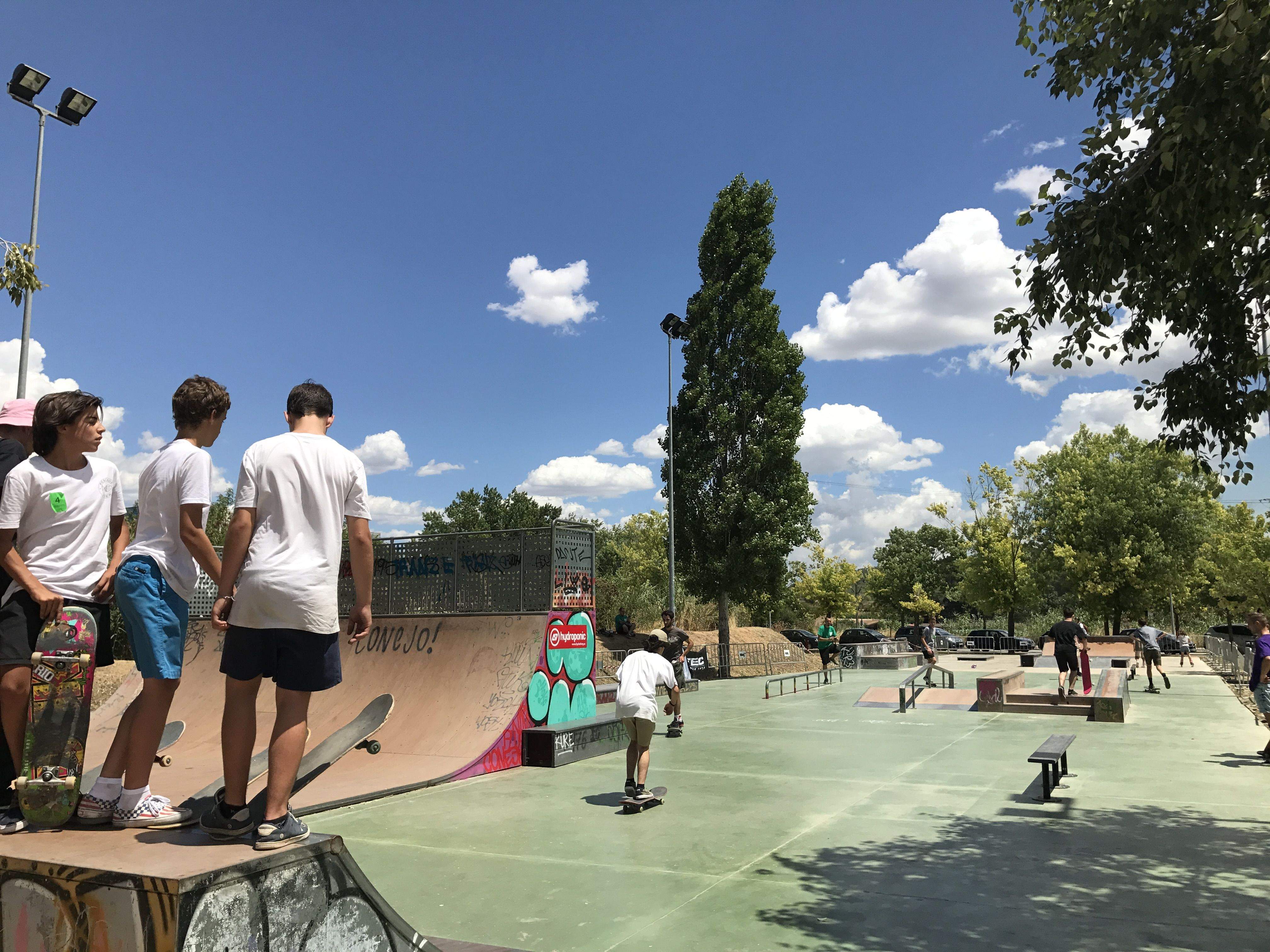 Els participants en acció al Campionat de Skateboard. Foto: Albert Peguero