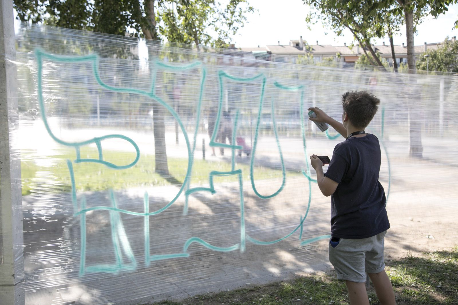 5è Concurs de Graffitti i Art Mural Jaume Castañé i Campmany a la Rambla del Celler. FOTO: Lali Puig