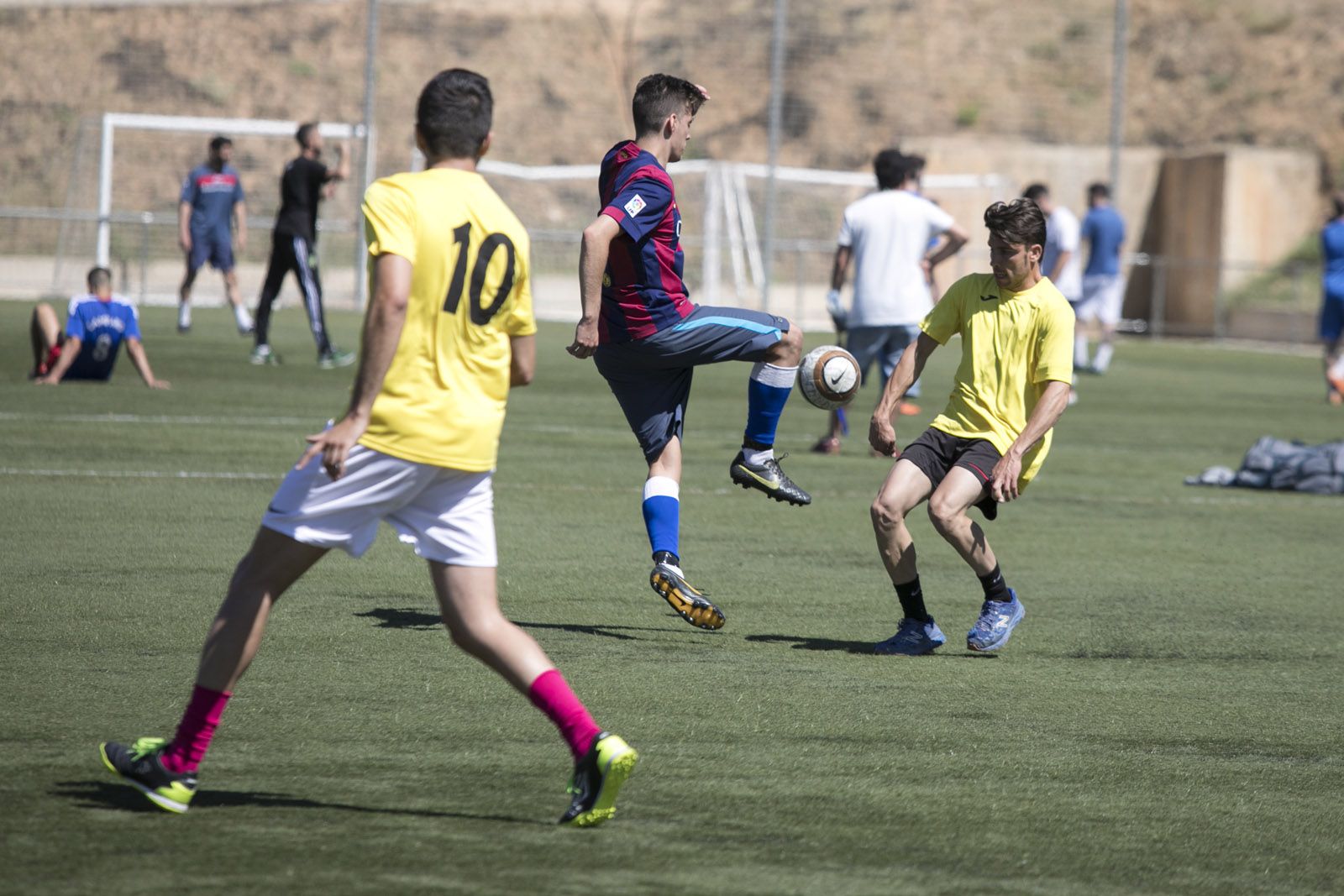 Torneig de futbol 7 a la ZEM Jaume Tubau. FOTO: Lali Puig