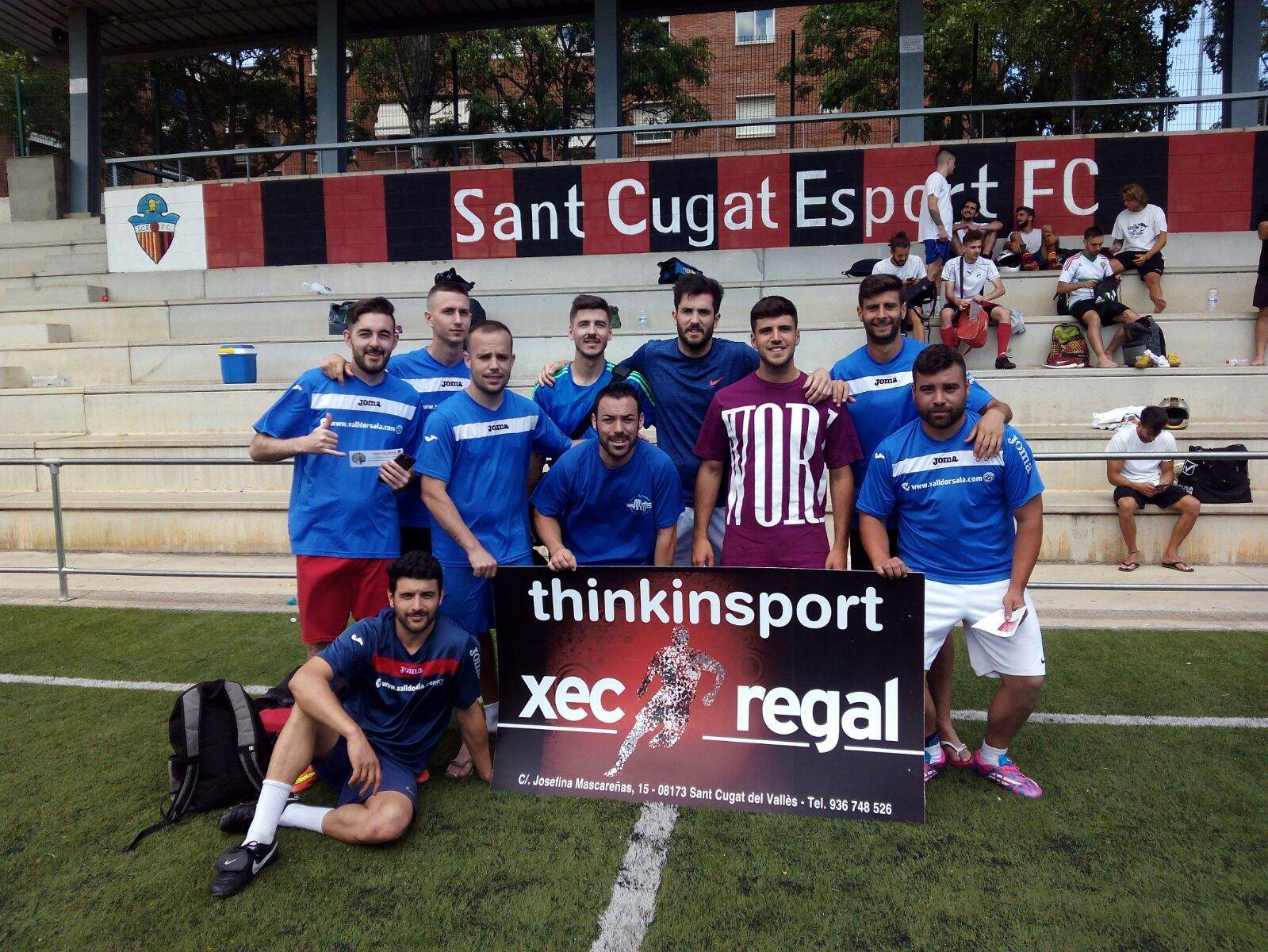 L'equip Casi Ganais FC ha guanyat el Torneig de Futbol 7 de la Festa Major de Sant Cugat. FOTO: Teampartners