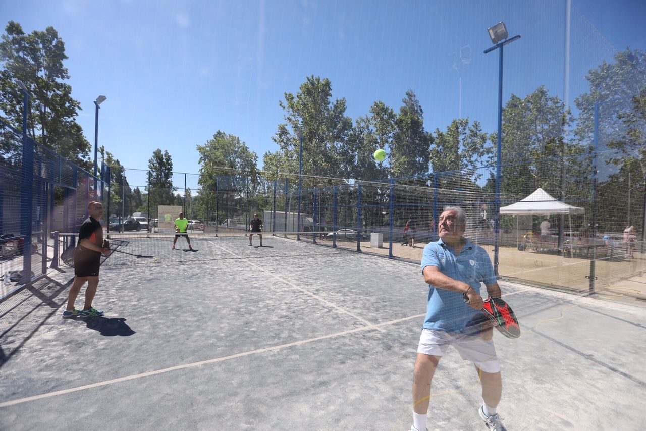 Simon Franch, un dels jugadors del Torneig de Pàdel de Festa Major. FOTO: Lali Puig