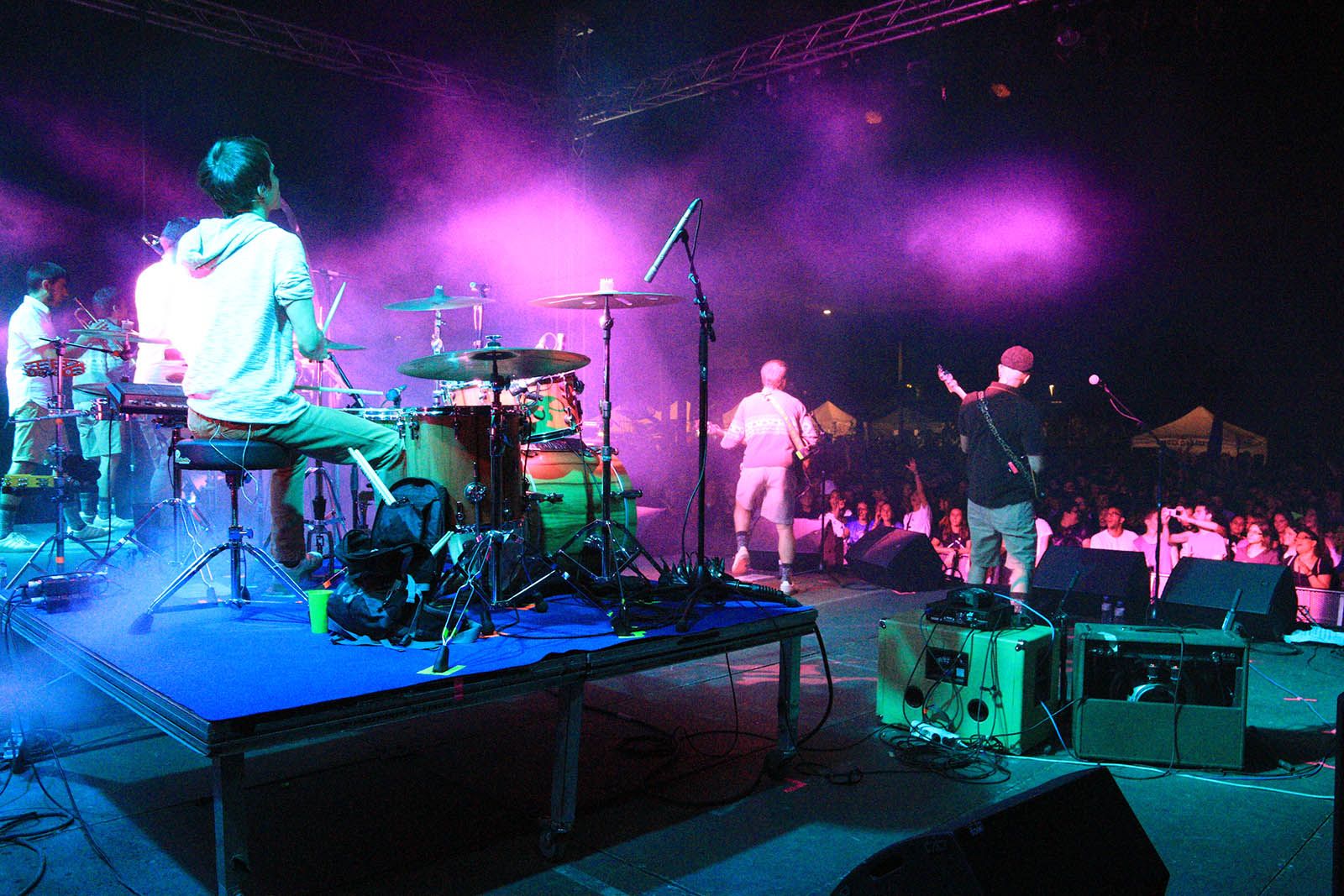 Oques Grasses en concert al parc de Ramon Barnils. FOTO: Lali Álvarez