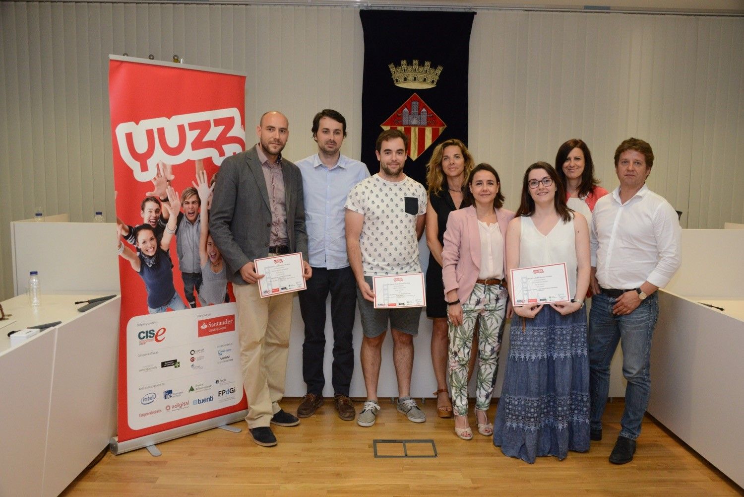 Guanyadors de la 7a edició del programa Yuzz FOTO: Localpres